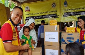 Gempa Lombok, Charles Saerang Gandeng Lions Club Berikan Santunan