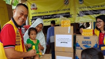 Gempa Lombok, Charles Saerang Gandeng Lions Club Berikan Santunan