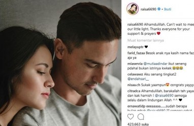 Raisa Hamil Anak Pertama, Begini Reaksi Hamish Daud