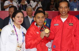 Asian Games 2018: Menko PMK Bangga Angkat Besi Sumbang Medali Emas