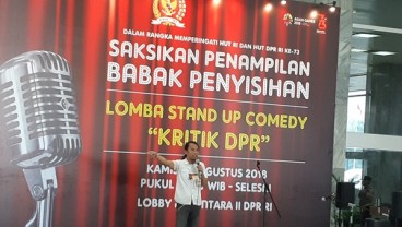 DPR Menyediakan Diri Jadi Obyek Kritik Peserta Lomba Stand Up Comedy