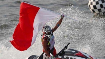 Aqsa Sutan Aswar Sumbang Medali Emas ke-12 dari Jetski