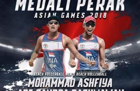 Asian Games 2018: Tim Bola Voli Pantai Putra Sumbang Perak