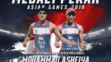 Asian Games 2018: Tim Bola Voli Pantai Putra Sumbang Perak