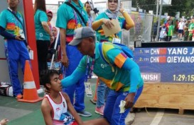Asian Games 2018: Atlet Jalan Cepat Indonesia Sempat Ditandu Tim Medis
