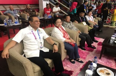 Kompaknya Megawati, JK, Prabowo dan Puan Maharani Nonton Final Pencak Silat Asian Games 2018