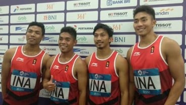 Zohri, Fadlin, Eko, dan Bayu Lolos ke Final 4×100 Putra Asian Games 2018