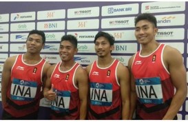 Zohri, Fadlin, Eko, dan Bayu Sumbang Medali Perak dari Nomor Estafet 4×100 Meter Putra