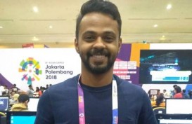 ASIAN GAMES 2018: Jurnalis asal Bahrain Beri Pin kepada Jurnalis Indonesia