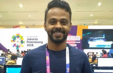 ASIAN GAMES 2018: Jurnalis asal Bahrain Beri Pin kepada Jurnalis Indonesia