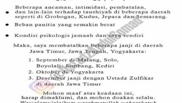 Ustaz Abdul Somad Ungkap Alasan Batal Pengajian di Jateng & Jatim