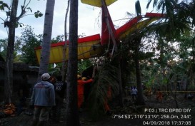 Pesawat Latih Jatuh di Gading, Playen, Gunung Kidul