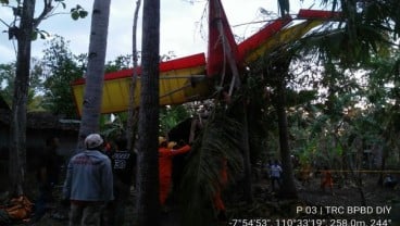 Pesawat Latih Jatuh di Gading, Playen, Gunung Kidul