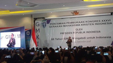 Jokowi Buka Kongres ke-36 GMKI di Bogor