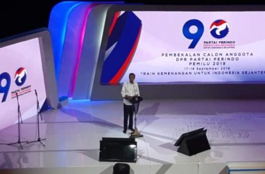 Hadiri Pembekalan Caleg Perindo, Presiden Jokowi Sebut Pemilu 2019 Pengalaman Berharga