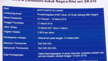 SURAT BERHARGA NEGARA : Penaikan SBN Ritel Munculkan Dilema