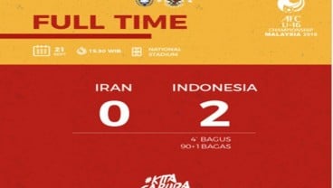 PIALA ASIA U-16: Gol Saudara Kembar Bagus & Bagas Bawa Indonesia Taklukkan Iran 