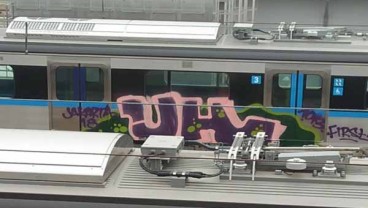 Belum Beroperasi Kereta MRT Jakarta Sudah Kena Aksi Vandalisme