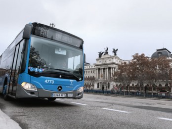 672 Bus Mercedes-Benz Citaro Bahan Bakar Gas Segera Beroperasi di Madrid