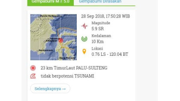 GEMPA DONGGALA, SULTENG: Pendataan Korban dan Dampak Gempa Masih Dilakukan