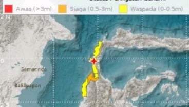 BMKG: Tsunami Terjang Donggala, 1 Orang Meninggal