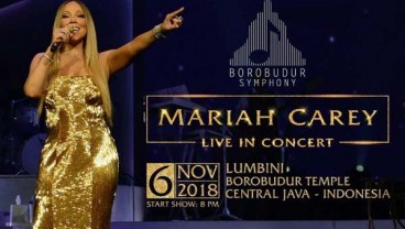 Borobudur Symphony Hadirkan Mariah Carey, Tiket Sudah Terjual 85%