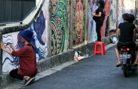 Sejumlah Jalan di Denpasar Dipercantik dengan Mural