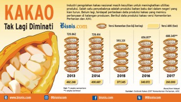 Produksi Kakao Tahun Ini Diperkirakan Hanya 230.000 ton