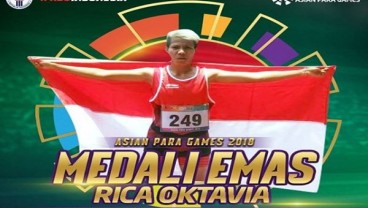 Rica Oktavia Tambah Medali Emas Ketiga di Asian Para Games