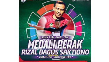 Rizal Bagus Saktiono Sumbang Perak di Asian Para Games 2018