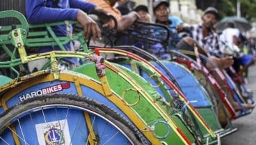 Revisi Perda Legalisasi Becak Tunggu Persetujuan Ketua DPRD DKI