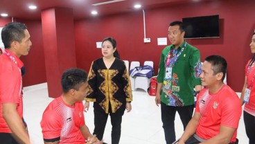 Menko PMK Tonton Langsung Aksi Atlet Indonesia di Asian Para Games 2018