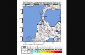 Gempa 3,6 SR Berpusat di Darat Sebabkan Warga Palu Berhamburan 