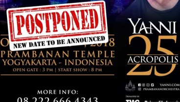 Konser Yanni Ditunda, Promotor Siap Refund Tiket