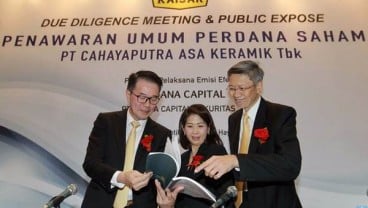 Cahayaputra Asa Keramik Tetapkan Harga IPO Senilai Rp168