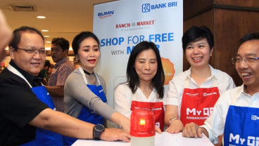 Gelar Belanja Gratis, BRI Perkenalkan My QR di Ranch Market Surabaya