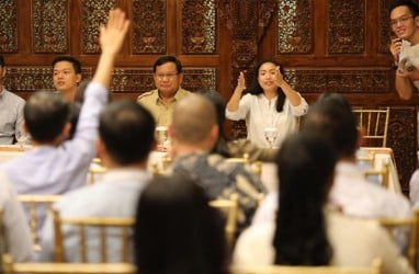 Prabowo Diskusi Dengan Puluhan Youtuber, Blogger, dan Vloger Milenial