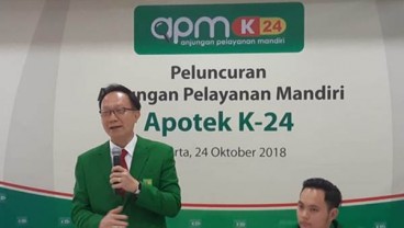 Apotek K-24 Luncurkan Anjungan Pelayanan Mandiri. Ini Kegunaannya