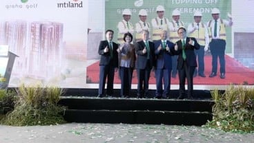 Intiland Gelar Topping Off Kondominium Graha Golf Surabaya