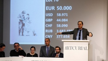 Lukisan Banksy Terjual di Lelang Artcurial Paris tanpa Kejutan