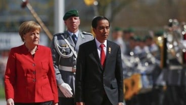 Jokowi Terima Menteri Ekonomi Jerman di Istana Merdeka