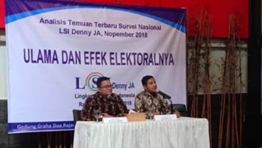 Survel Efek Elektoral Ulama: Jokowi-Ma’ruf Amin Unggul di 3 dari 5 Tokoh Ulama Paling Didengar