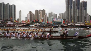 Indonesia Juara Lomba Dayung Perahu Naga Asia di China