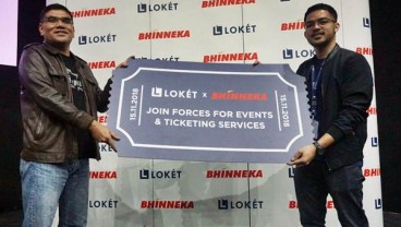 LOKET Gandeng Bhinneka Jualan Tiket Borongan