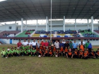 Lantamal XIII Launching Sekolah Sepak Bola Kaltara FC