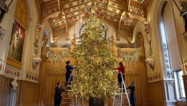 Pohon Natal Sudah Terpasang di Windsor Castle