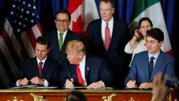 KTT G20: Ganti NAFTA, AS-Meksiko-Kanada Akhirnya Teken Pakta Dagang USMCA