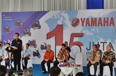 Lepas Ekspor 1,5 juta Motor Yamaha, Jokowi Dorong Investasi & Kandungan Lokal