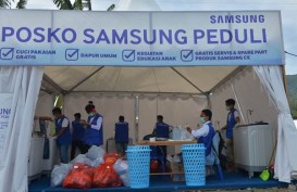 Bantu Pengungsi di Palu, Samsung Operasikan 10 Mesin Cuci Pakaian Gratis