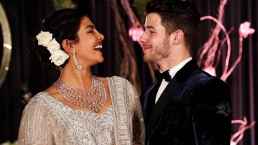 Wow, Kue Pernikahan Nick Jonas dan Priyanka Chopra Setinggi 5,48 Meter